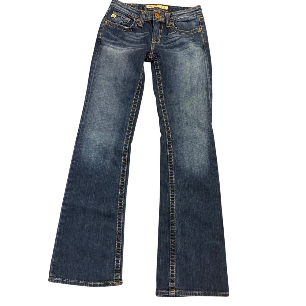 Big Star Casey Low Rise Bootcut Jeans Blue Rigid Denim Y2K 26R